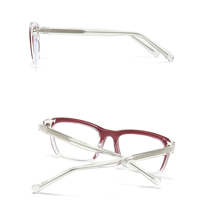 R56841 transparenter Rahmen Lesebrillen Frauen Retro bunte Brille Männer ovale presbyopische Brille diopt risch 0.5 ~ 3,5 – Detail 6
