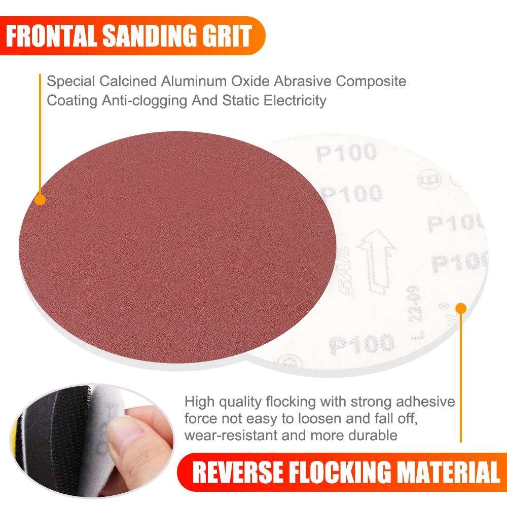 5 Pack Sanding Discs For Orbital Sander 12-inch PSA Sanding Discs, 80 Grit Aluminum Oxide – 5 Pack For Wood & Metal 80 Grit Aluminum Oxide Sandpaper - View #6