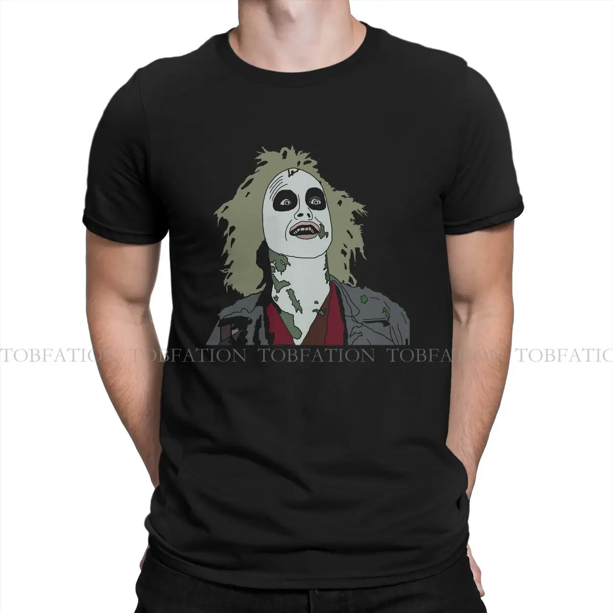 

Beetlejuice, футболки с круглым вырезом из фильмов ужасов, необычная Персонализированная Мужская футболка, Забавные топы, размеры S-6XL