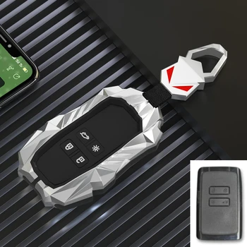 Copri chiave auto in lega di zinco per Renault Koleos Kadjar Scenic Megane Sandero Espace Clio Captur Kangoo Laguna Talisman Twingo - Copri chiave auto in lega di zinco per Renault Koleos Kadjar Scenic Megane Sandero Espace