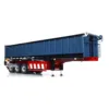 NEW 3 Axles Semi-Trailer 1/14 Metal Radio Remote Control Hydraulic Dump Gravel Trucks Toys TOUCAN RC Tractor Truck Car Vehicle 1