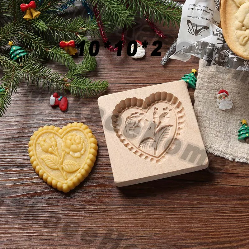 Gaufre Moules,6 Pièces-ensemble Arbre De Noël Emporte Pièce étoiles Forme Gâteau Biscuit Cutter Moule #C - Maison