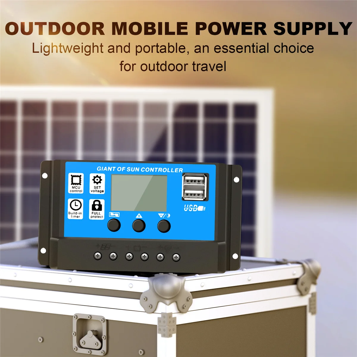 30W 12V Solar Panel Battery Charger+40A Controller for RV Car Boat Home Camping