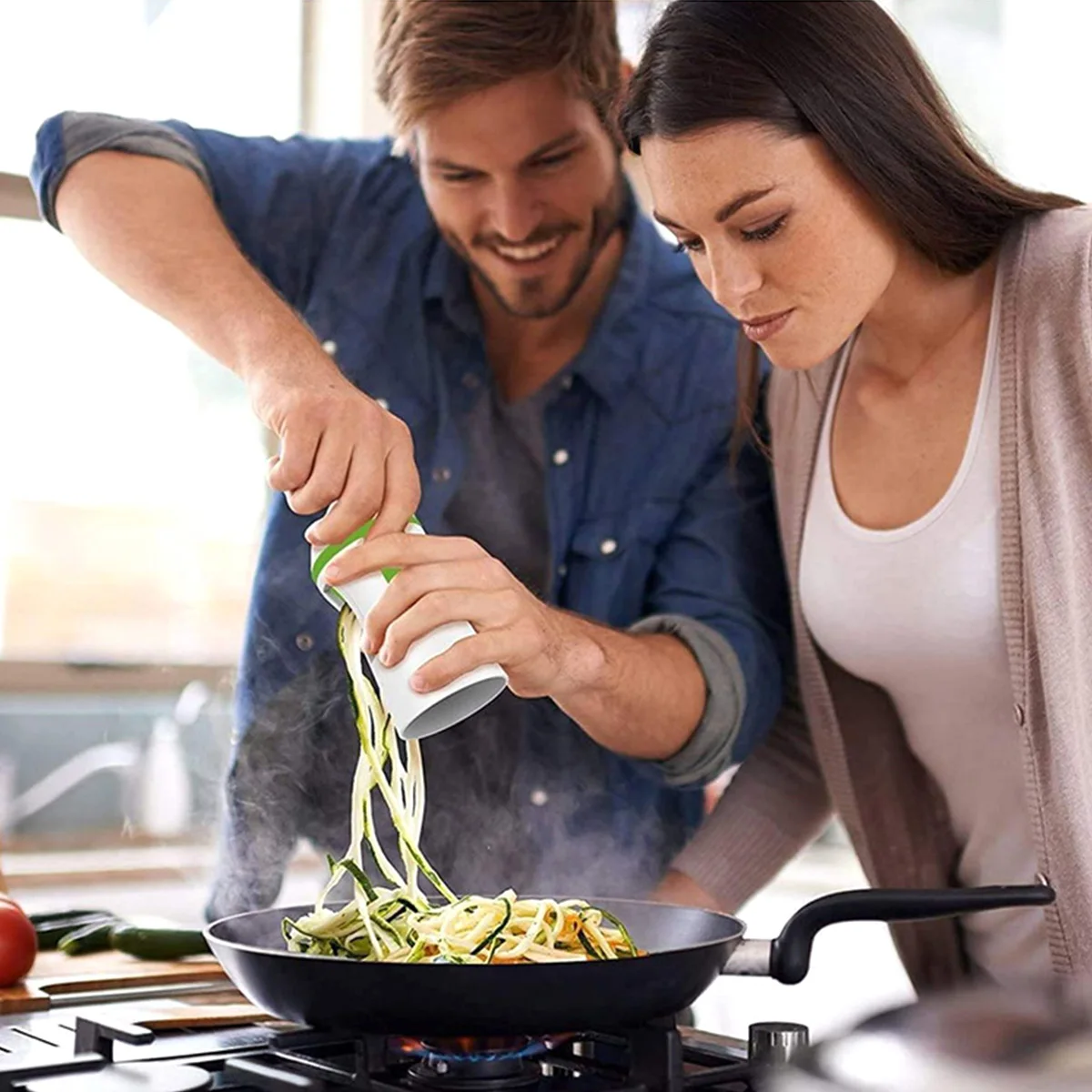 Spiral Vegetable Grater, Kitchen Accessories Multifunctional Veggie  Spiralizer for Making Zucchini Noodles Pasta - AliExpress