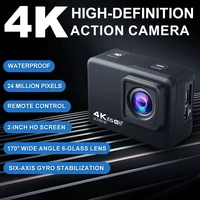 4K60FPS Action Camera 24MP WiFi 2.0" IPS LCD 170D 30m Waterproof Helmet Video Sport Anti-Shake Camera With Remote Controller 1