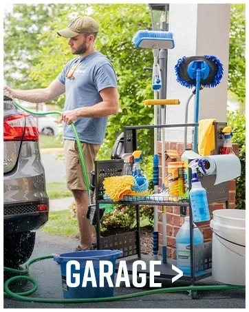 Teal Triangle garage storage