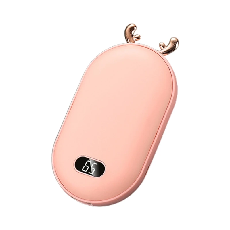 L69A Reindeer Rechargeable Hand Warmer/Powerbank Winter Gift for Womens Men