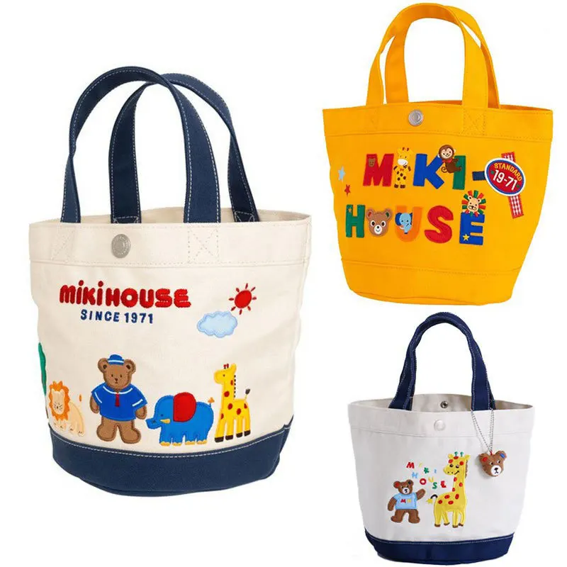 

Cartoon Bear Animals Letters Handbag For Baby Nappies Diaper Canvas Mommy Mother Bag Lunch Box Dropshipping Wholesale