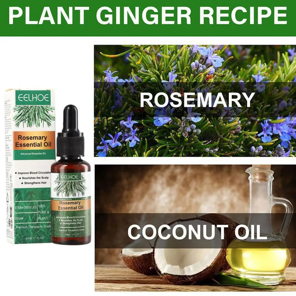 3/1pcs Rosemary Hair Essential Oil Smoothing Hair Strengthening Nourishing Brightening Moisturing Softening Luster Care
