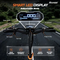 Trottinette Électrique  1000W, Batterie 48V 15.6Ah, 55 km Autonomie, Pliable, Pneus 10" Tout-Terrain, Freins à Disque 2