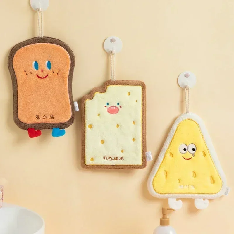 Microfiber Towel Hand Towel Microfiber Hand Towel Kitchen Hand Towel Soft Bath Towels Absorbent Hand Cloth for Bathroom Creative Towels Kawaii Cute Hanging Towel 주방수건
