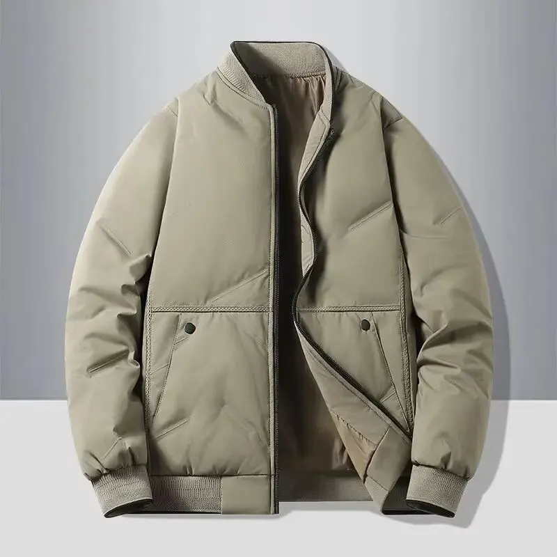 Autumn/Winter Baseball Collar Men's Cotton Jacket Outer Warmth