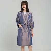 Barber Shop Ironing Dyeing Guest Robes Beauty Hair Care Waterproof And Breathable Long Robes Hair Cutting Aprons Home Clothing 1