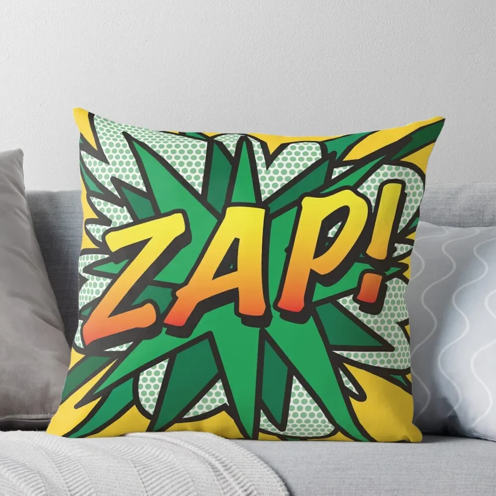 

ZAP Comic Book Pop Art Retro Fun Throw Pillow bed pillows christmas decorations 2024 pillow cover christmas
