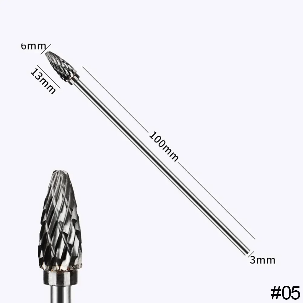 10cm Double Groove Tungsten Carbide Rotary File for Woodworking and Polishing