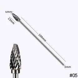 10cm Double Groove Tungsten Carbide Rotary File for Woodworking and Polishing