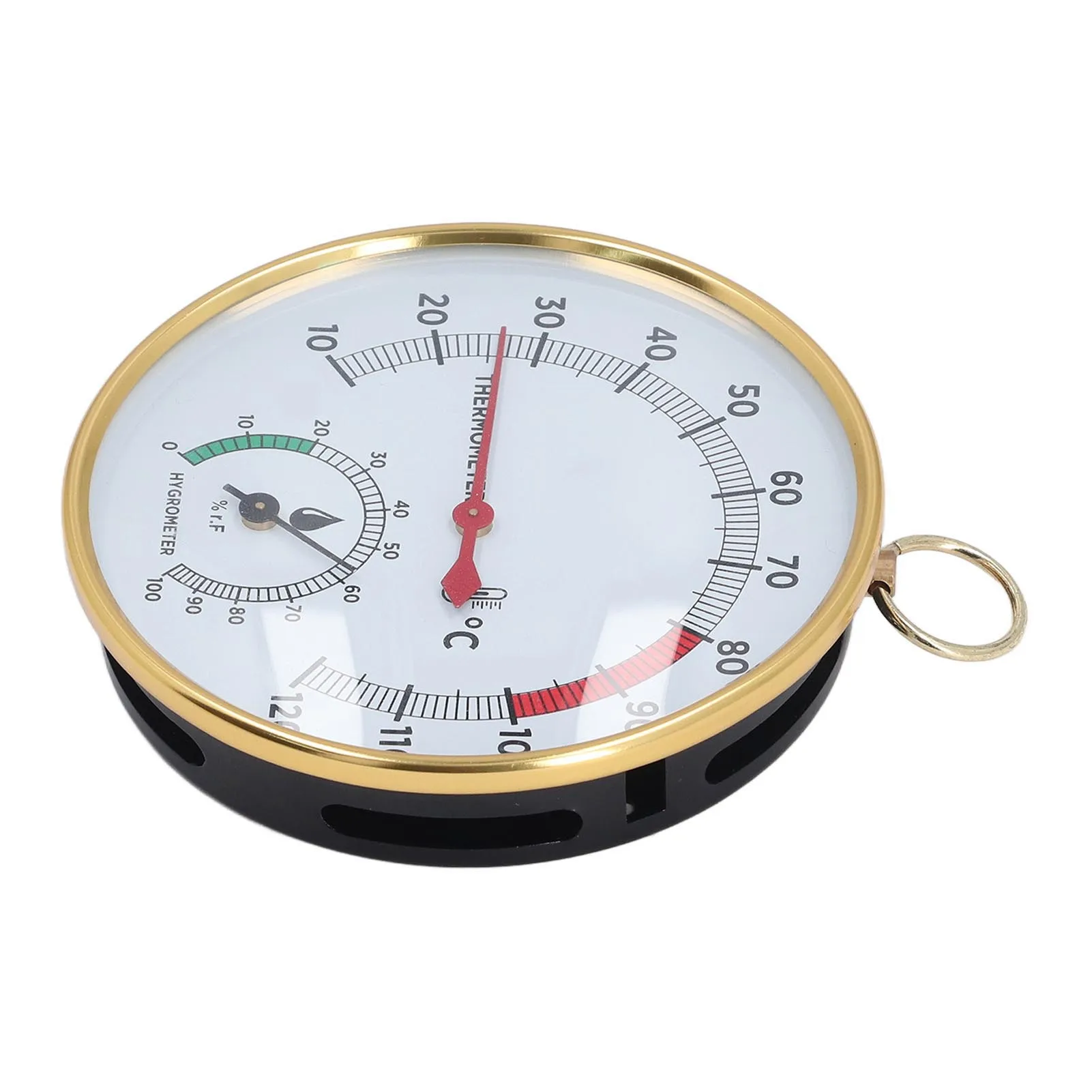 thermometer hygrometer temperature and humidity meter hygrometer thermometer Sauna Temperature Gauge 10 To 120℃ 2 in 1 Clear Scale Multipurpose Sauna Thermometer Hygrometer Simultaneous Display for Home