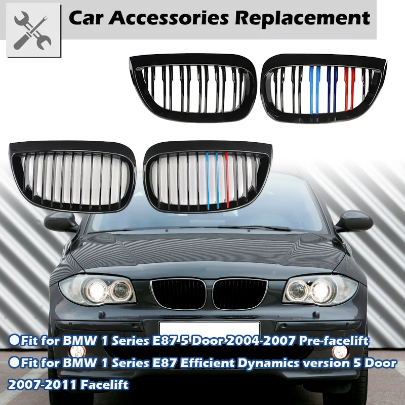 2Pcs  ̽ ׸  ׸   ׸ BMW E81 E87 1 ø 2004-2007   ǰ ڵ ׼