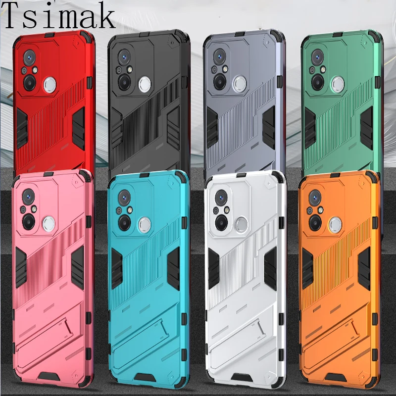 Durable Armor Holder Back Phone Case with Stand Feature