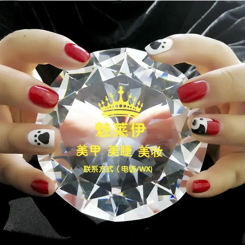 Customized Multi Color Crystal Trophy, Custom Award Gift, Souvenir, Free Engraving, Home Decor, Photo Taking, Handheld Props 1pc