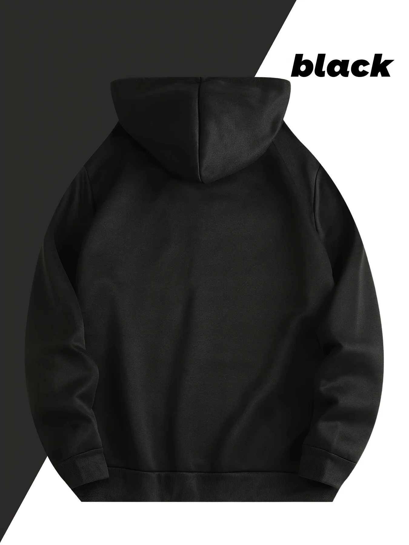 Men's Casual Hoodie with Geometric Face Design