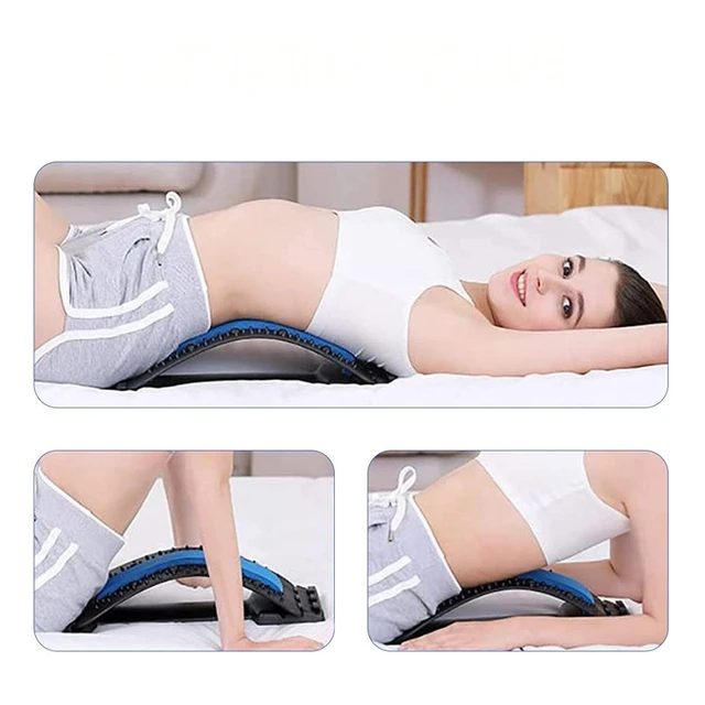 Waist Massager Lumbar Protrusion Acupuncture Lumbar Spine Reliever Spine Lying Cushion Back Stretch Lumbar Spine Corrector 4