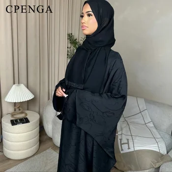 طقم عباية فاخر من قطعتين بلمسة رمضانية راقية — صورة 4
