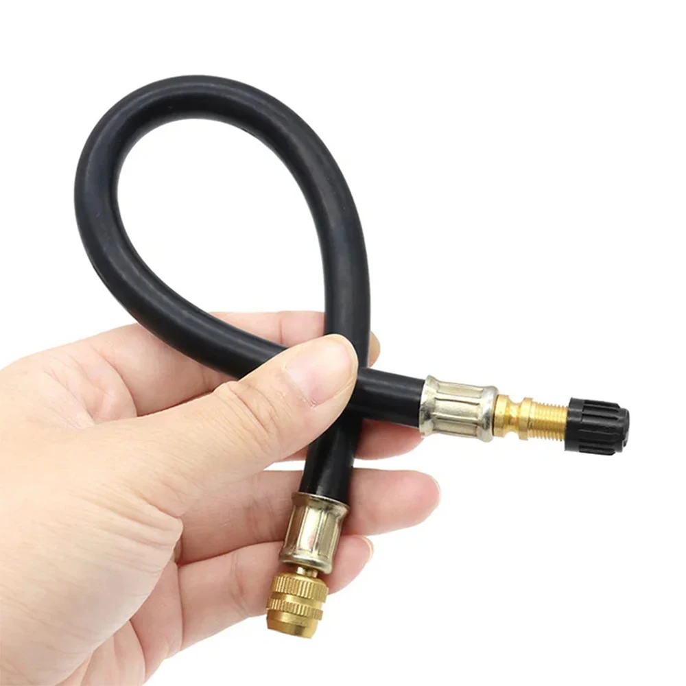Ziyero 2 PCS Extension Valve Pneu En Caoutchouc Flexible Valve Du Pneu Double