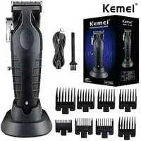 KEMEI 2296 Professional Hair Clippers for Men Cord/Cordless Hair Cutting Kits Hair & Beard Trimmer T Blade Barber Clippers 1