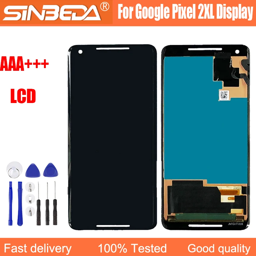 

AAA For LCD GOOGLE PIXEL 2XL Display Monitor Digitizer Touch Screen Digitizer Panel Assembly Nexus LCD Replacement Repair Parts