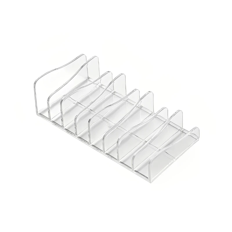 Acrylic Multi-Compartment Makeup and Sunglasses Organizer Tray