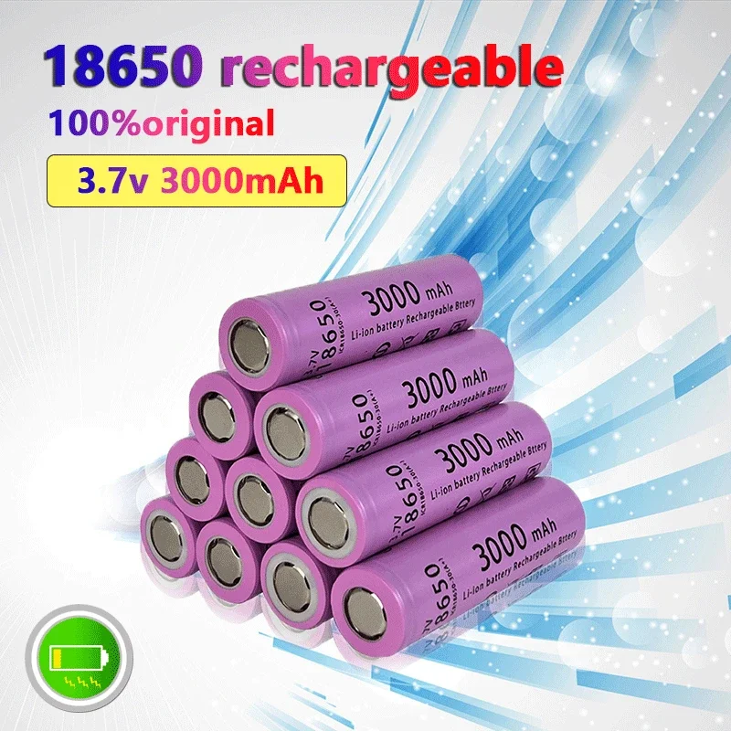 

New 3.7v 3000mAh Large capacity lithium-ion rechargeable 18650 battery