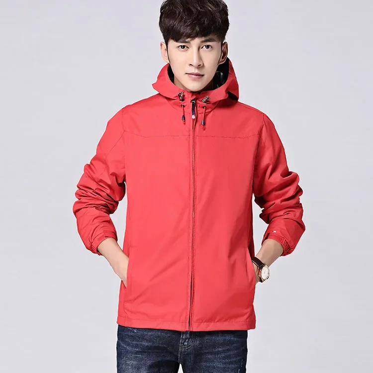 Outdoor Spring Autumn Men's Lightweight Windproof Waterproof Fishing Climbing Jacket Large Size Coat Breathable