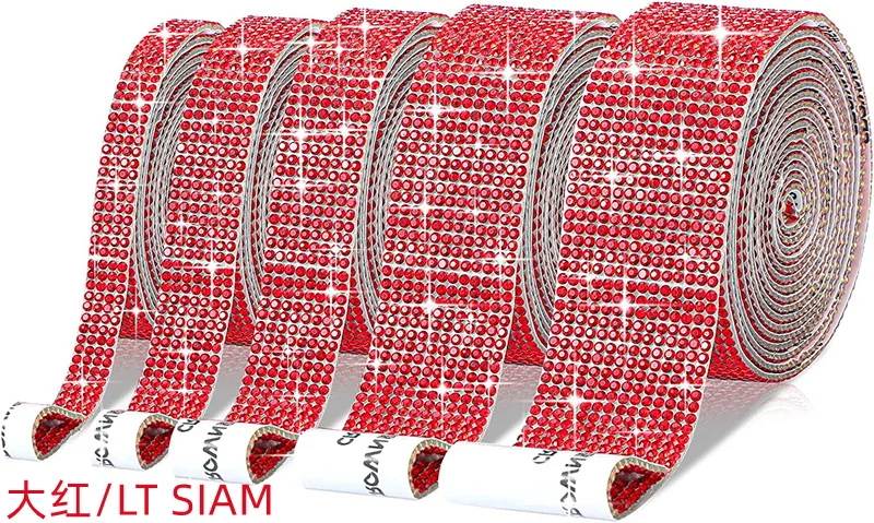 Self-Adhesive Crystal Rhinestone Ribbon for DIY Crafts and Decorations