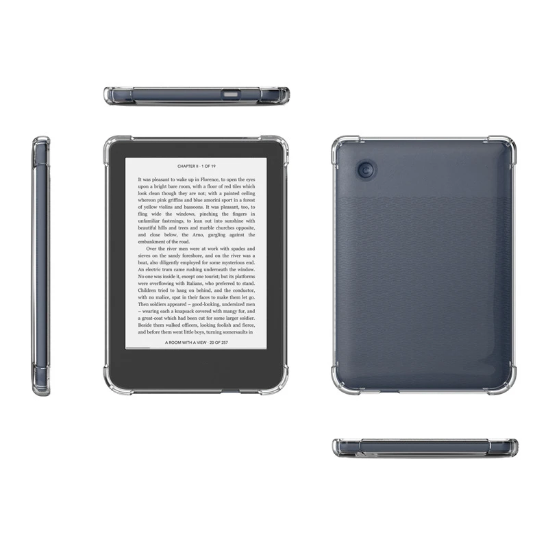 Transparent TPU Shockproof Protective Back Cover