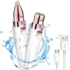 Eyebrow Trimmer 2 in1 USB Rechargeable Facial Hair Remover For Women & with Built in LED Light-Remove  For Facial Hair 5