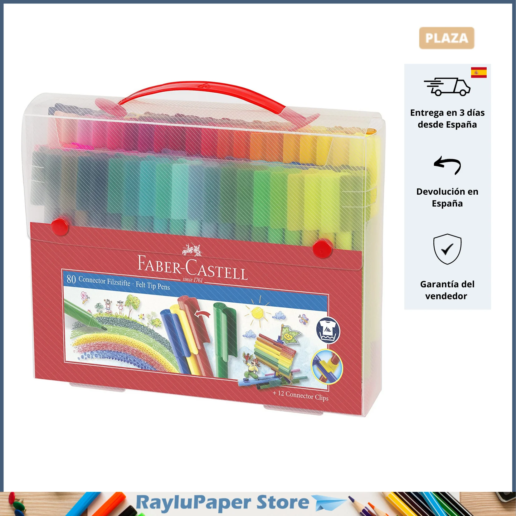 Rotuladores Faber-Castell 50 Colores, lavables