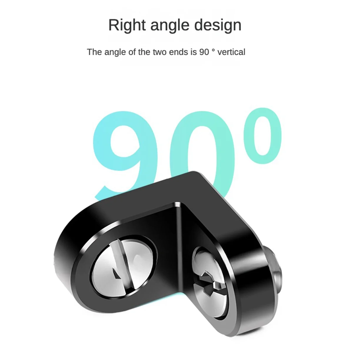 A73E-1/4 3/8 Screw Extension 90&deg; Right Angle Mount Adapter for Tripod Monitor Video Image Transmission DSLR Camera Cage