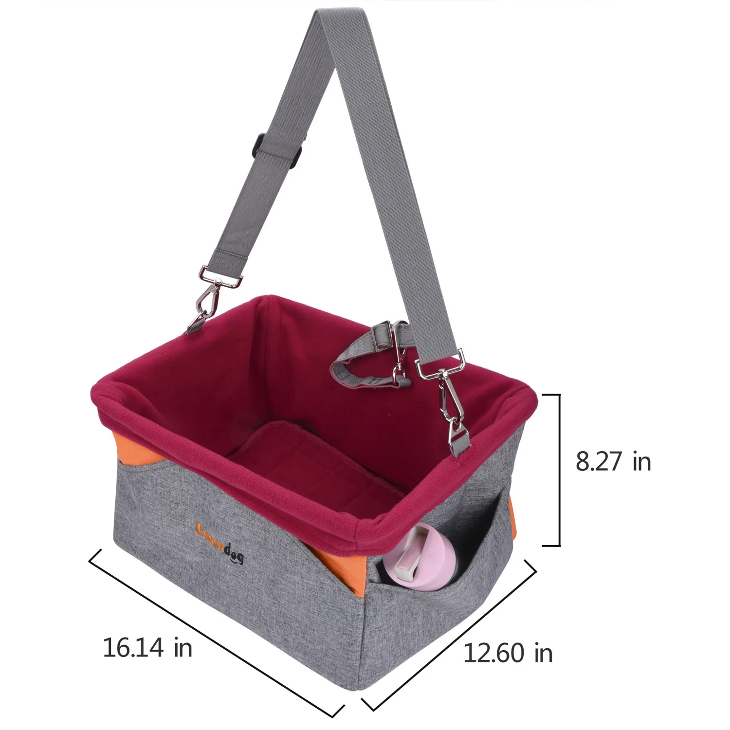 Multi-Functional Portable Pet Booster Travel Pet Car Seat Carrier For Dogs Cats With Cushion Adjustable Strap Safety Car Seat