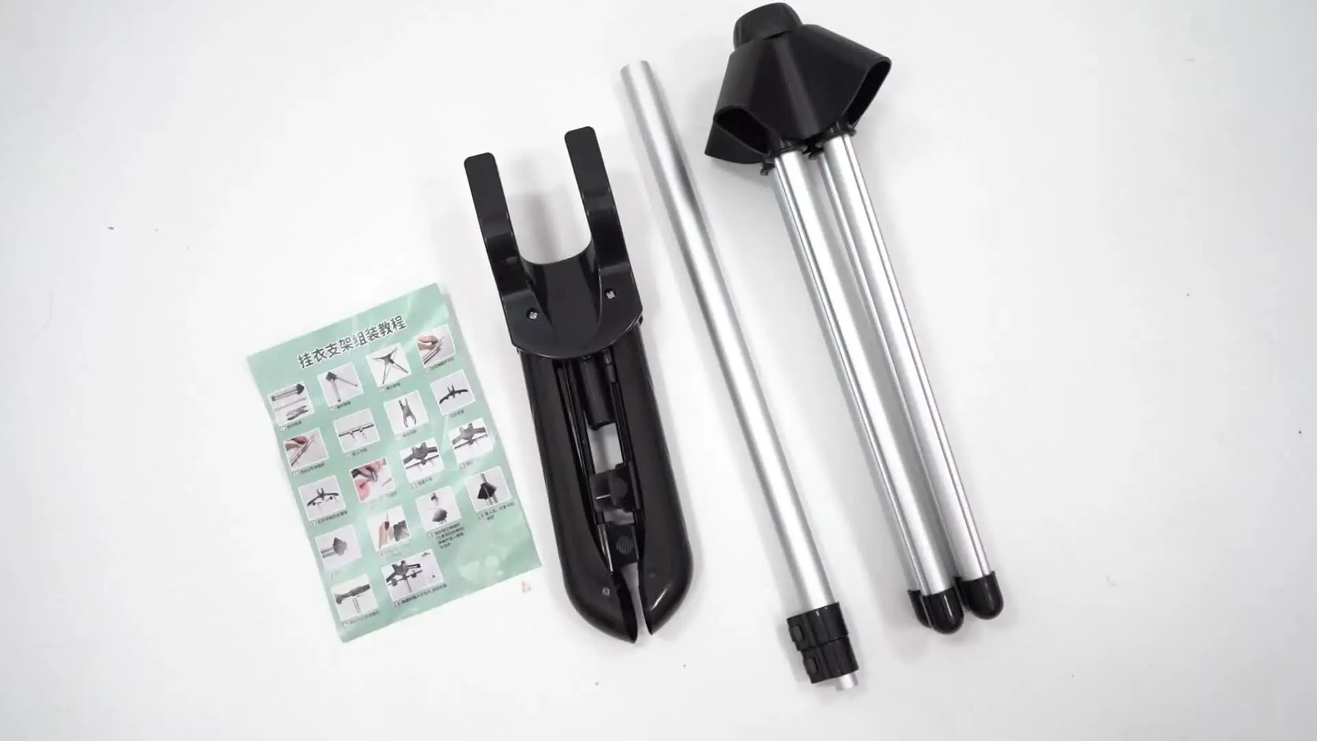 Supporto Telescopico Per Vaporiera Pieghevole In Lega Di Alluminio, Altezza Regolabile 85-160 Cm Con Gancio E Levapelucchi - 4