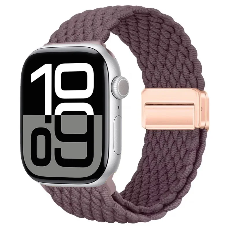 Nylon Braided Magnetic Strap for Apple Watch - Comfortable and Stylish Design