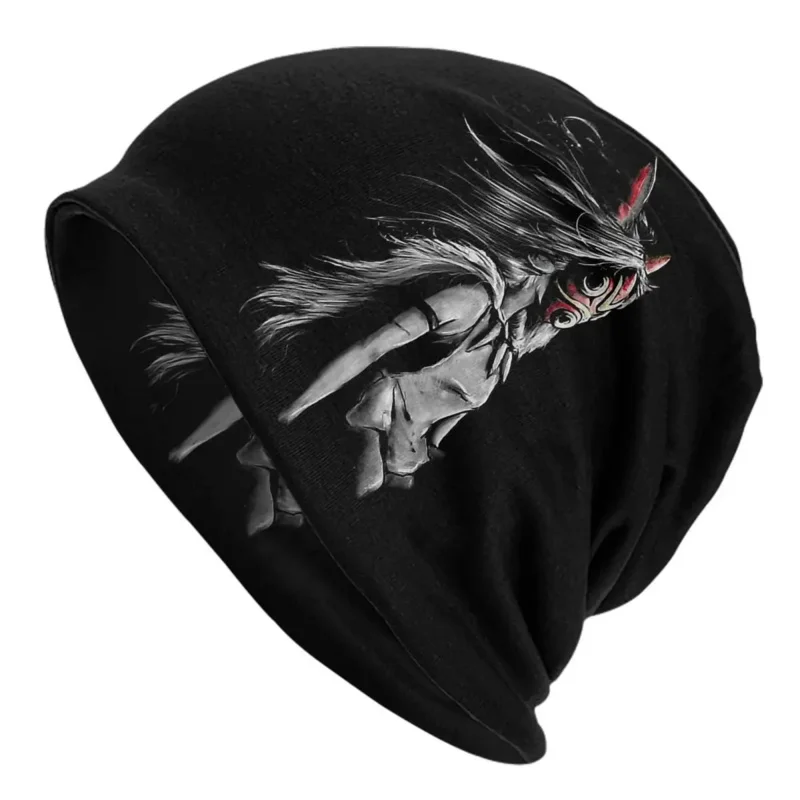 

Hat Wolf Anime Tra Digital Painting Fashion Caps For Men Women Princess Mononoke Animated Epic Fantasy Film Ski Caps Soft Hats