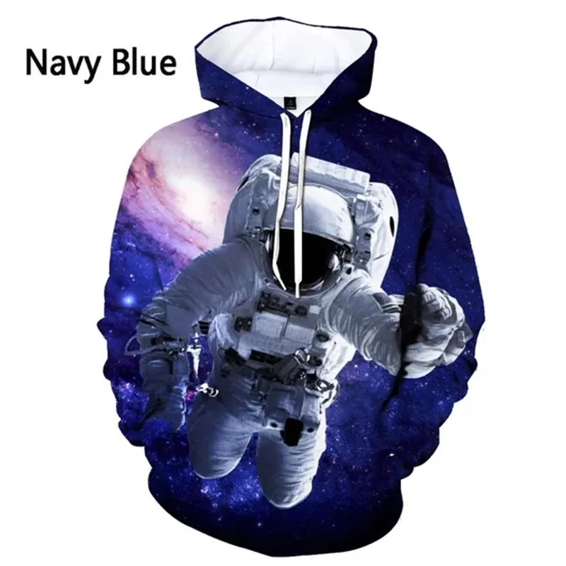 thumbnail image 1 of Nueva sudadera con capucha de traje espacial de astronauta de moda para hombres y mujeres con estampado 3D, sudadera de manga larga, chándal de gran tamaño para hombres, 1 of 5