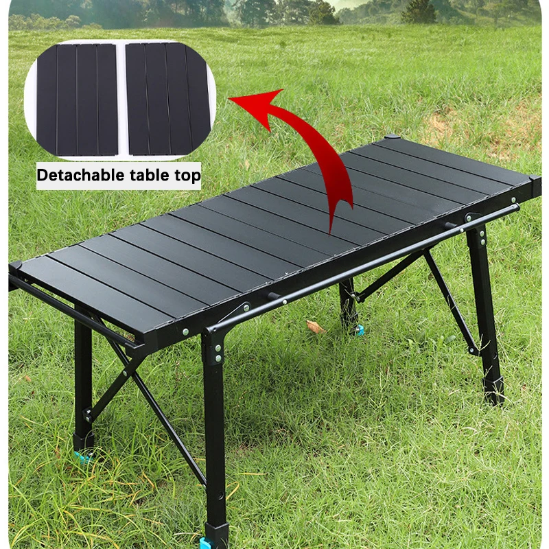 

Camping Folding Removable IGT Wood Table Lightweight Camp BBQ Grill Table Outdoor Picnic Fishing Table IGT Set