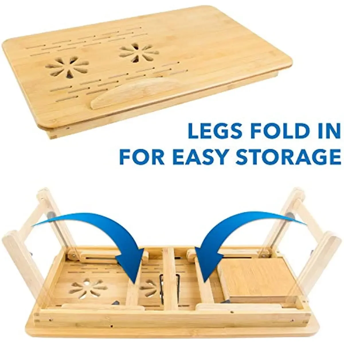 Description Picture 5 of itemHome Folding Laptop Desk for Bed Sofa Laptop Bed Tray Table Desk Portable Lap Desk for Study and Reading Bed Top Tray Table