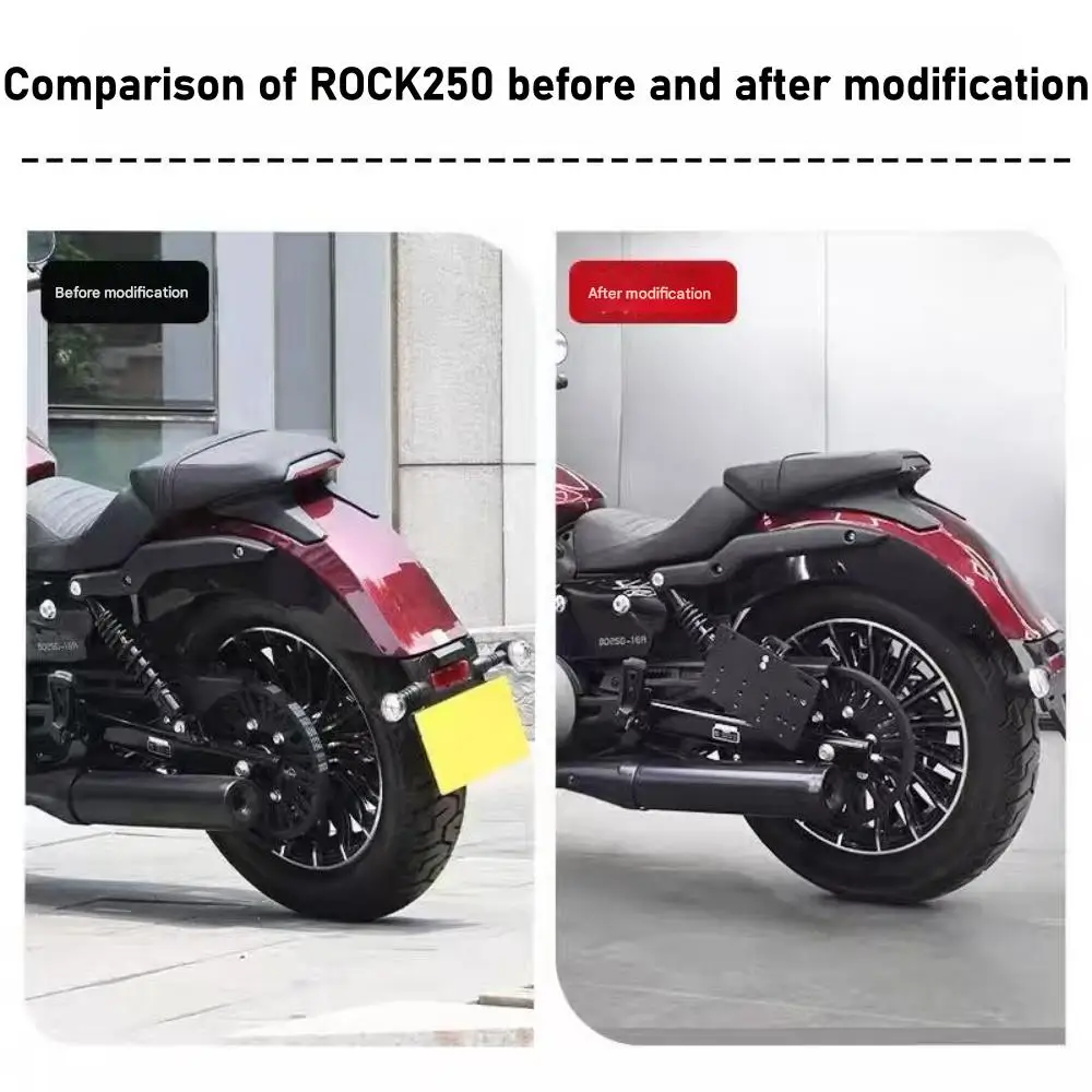 Benda Napoleon 450 500 오토바이 좌측 접이식 번호판 브래킷 Bobber Mod 부품