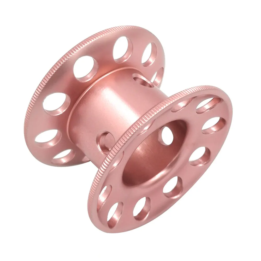 Mini Blank Aluminum Alloy Diving Finger Spool Tech Wreck Cave Reel Dive Diver Freediving Line Guide Reel Holder For DIY 15M line 2
