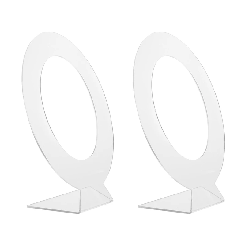 

2Pcs Acrylic Hair Clip Display Stand Jewelry Round Hairclip Display Stand Hairpin Display Holder