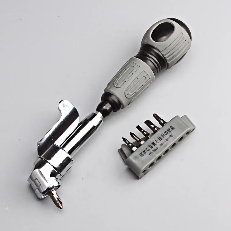

Bend corner screwdriver set phillips slotted screwdriver head positive and negative rotation suit Multifunctional tools