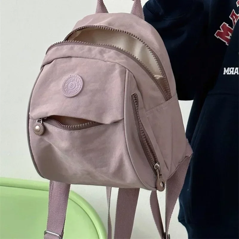 Women's Bag 2025 High Quality Canvas Backpack Fashion Versatile Women's Shoulderbag Solid Color Large Capacity Bag 가방 6